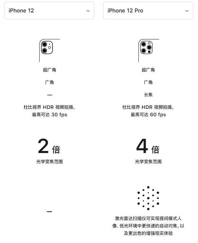 开平苹果手机维修分享苹果 iPhone 12 与 iPhone 12 Pro 选哪款 